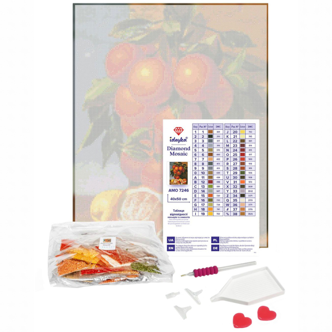 Мозаика - Алмазная мозаика Ідейка Зимний уют среди гор 40 х 50 см (AMO20001)#2