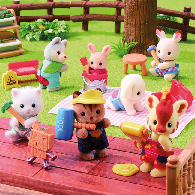 Фігурки тварин - ​Фігурка-сюрприз Sylvanian Families Малюки-працівники (5838)#9