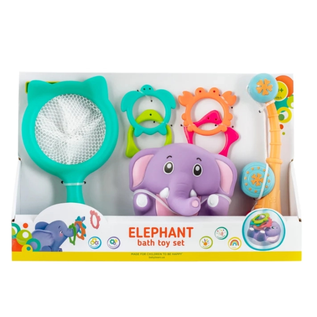 Игрушки для ванны - ​Игровой набор для ванны Baby Team Слоник (9035)#3