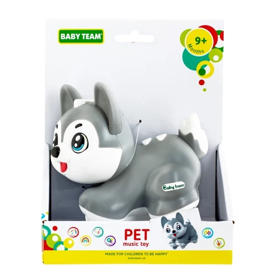 Розвивальні іграшки - Іграшка музична Baby Team Домашній улюбленець Хаскі (8658/1)#3