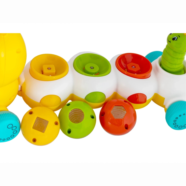 Розвивальні іграшки - Іграшка музична Baby Team Повзунчик жовтий (8659/1)#3