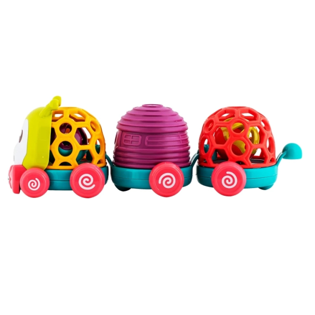 Розвивальні іграшки - Ігровий набір Baby Team Забавні вагончики Гусінь (8672/1)#2
