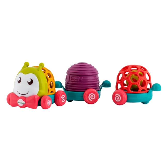 Розвивальні іграшки - Ігровий набір Baby Team Забавні вагончики Гусінь (8672/1)#3