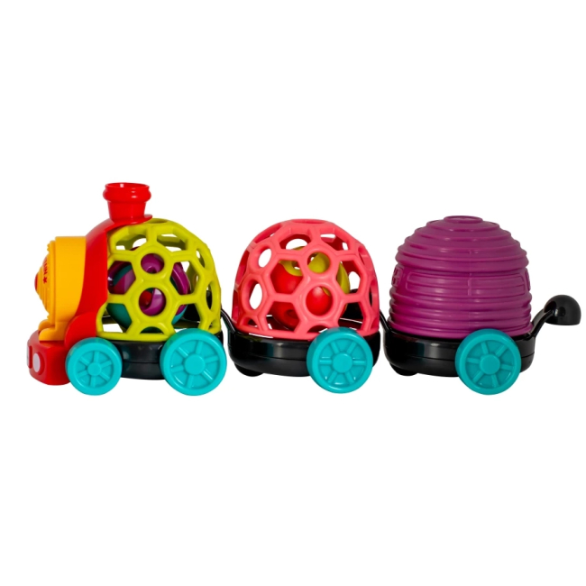 Розвивальні іграшки - ​Ігровий набір Baby Team Забавні вагончики Потяг (8672/2)#2