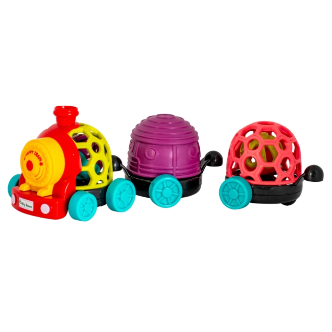 Розвивальні іграшки - ​Ігровий набір Baby Team Забавні вагончики Потяг (8672/2)#3