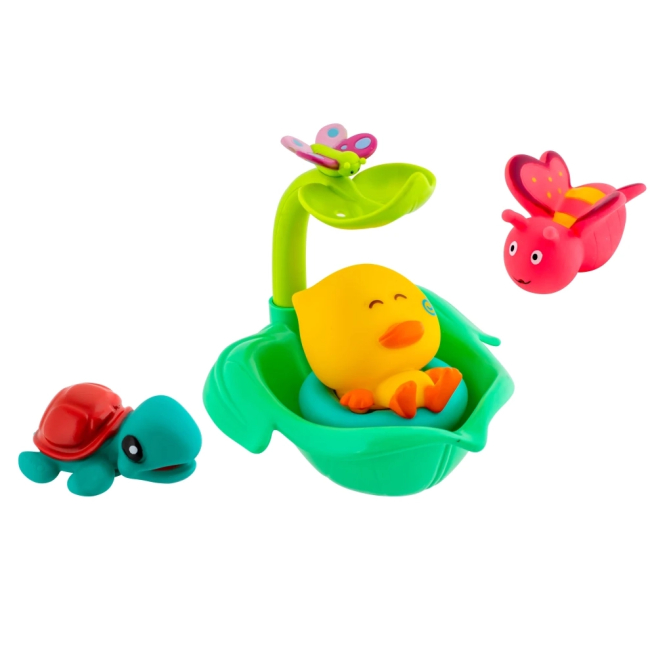 Іграшки для ванни - ​Набір іграшок для ванни Baby team Водяна пригода Качка, метелик, черепашка (9036/2)#2