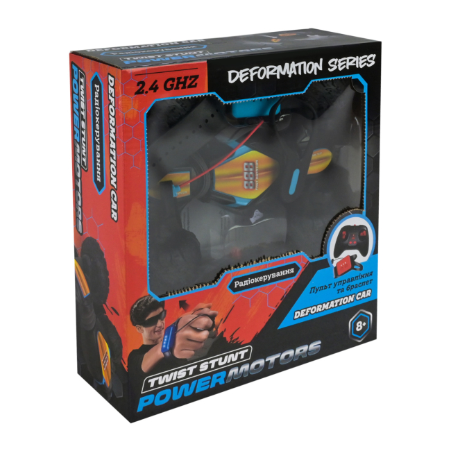 Радиоуправляемые модели - Автомодель на радиоуправлении Країна Іграшок Power motors оранжевая с голубым (PM3410/1)#3