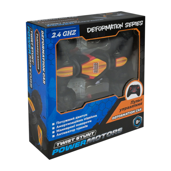 Радиоуправляемые модели - Автомодель на радиоуправлении Країна Іграшок Power motors оранжевая с красным (PM3411/2)#4