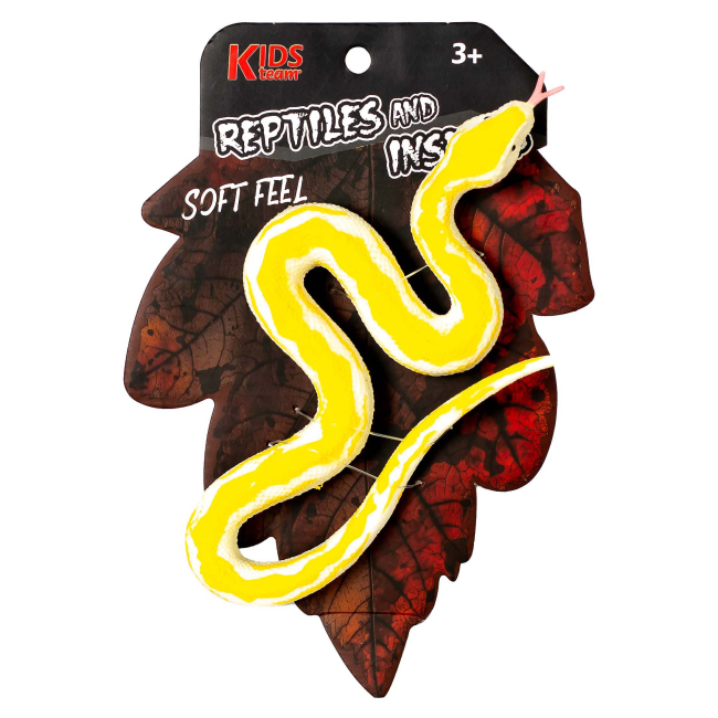 Фигурки животных - Игровая фигурка Kids Team Змея желтая (ZY1827209)#2