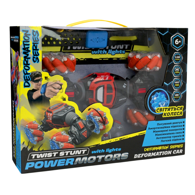 Радиоуправляемые модели - Автомодель на радиоуправлении Країна Іграшок Power motors красная (PM3408/1)#4