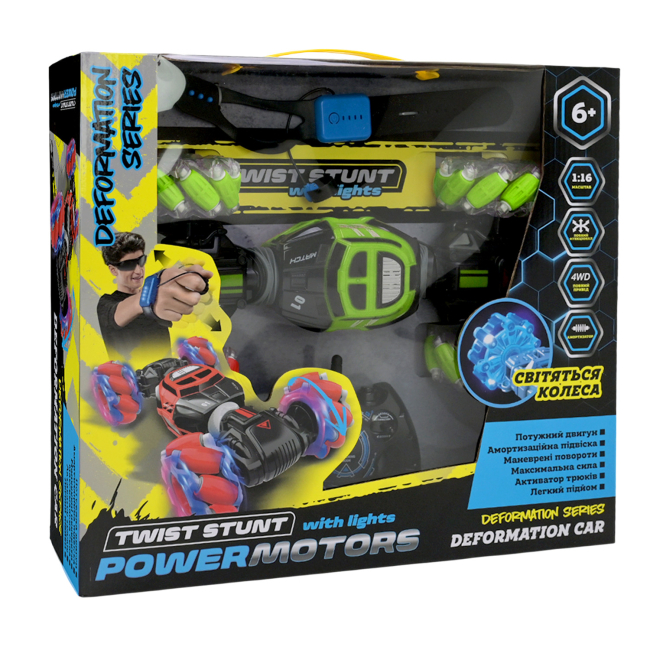 Радиоуправляемые модели - Автомодель на радиоуправлении Країна Іграшок Power motors зеленая (PM3406/3)#4