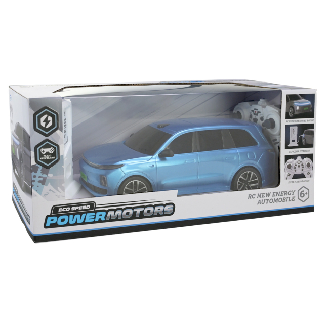 Радиоуправляемые модели - Автомодель на радиоуправлении Країна Іграшок Power motors голубая (PM3415/1)#5