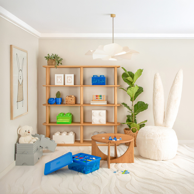 Боксы для игрушек - ​Бокс для хранения LEGO Lifestyle Кирпичик 6 серый (40000805)#3