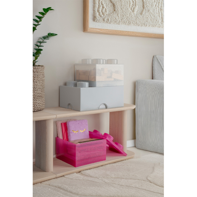 Боксы для игрушек - ​Бокс для хранения LEGO Lifestyle Кирпичик 6 серый (40000805)#5