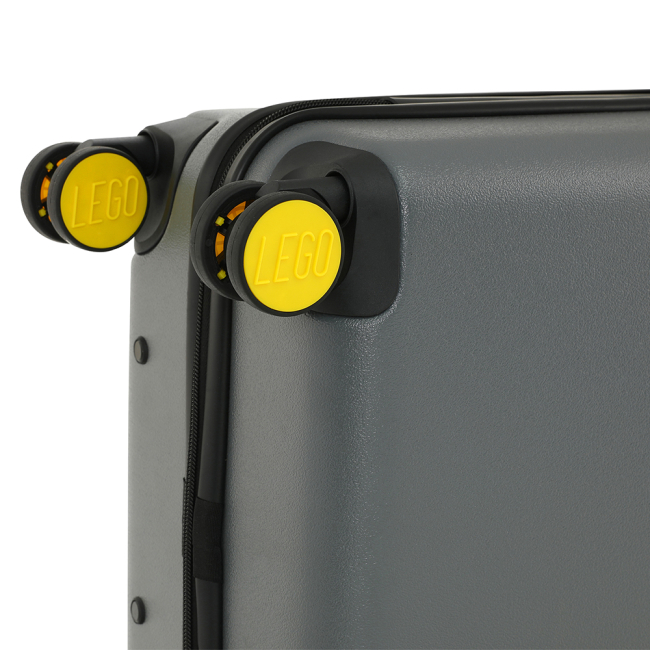 Дитячі валізи - Валіза LEGO Lifestyle Brick 2x2 Trolley S темно-сіра з жовтою вставкою (20152-1962)#8