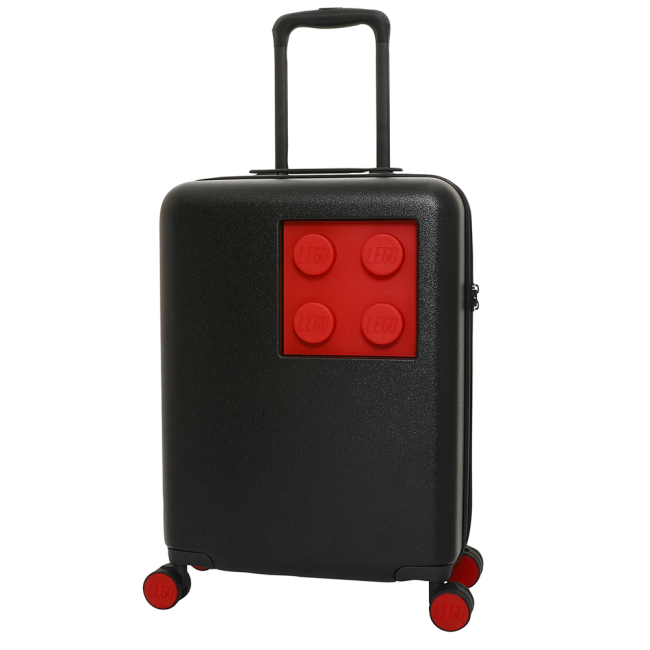 Дитячі валізи - ​Валіза LEGO Lifestyle Brick 2x2 Trolley S чорна з червоною вставкою (20152-1963)#2