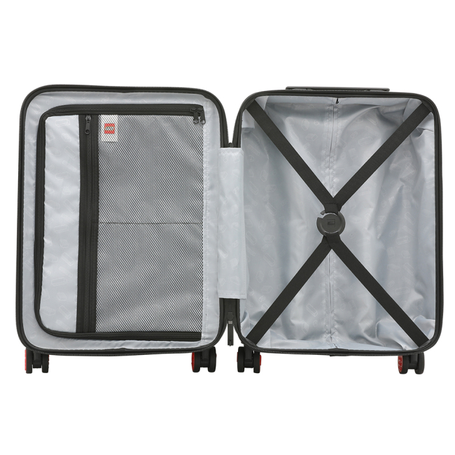 Дитячі валізи - ​Валіза LEGO Lifestyle Brick 2x2 Trolley S чорна з червоною вставкою (20152-1963)#6