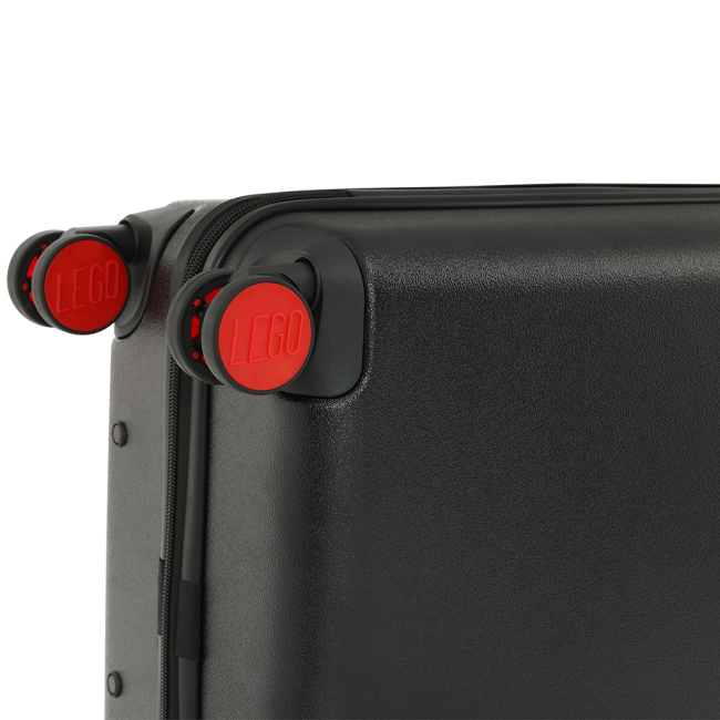 Дитячі валізи - ​Валіза LEGO Lifestyle Brick 2x2 Trolley S чорна з червоною вставкою (20152-1963)#9
