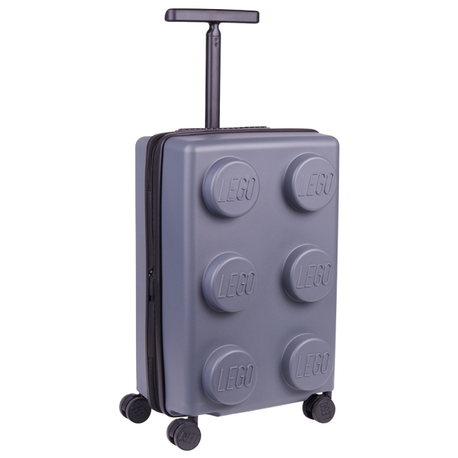 Дитячі валізи - Валіза LEGO Lifestyle Brick 2x3 Expandable Trolley розширювана сіра (20290-0199)#2