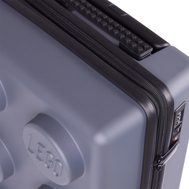 Дитячі валізи - Валіза LEGO Lifestyle Brick 2x3 Expandable Trolley розширювана сіра (20290-0199)#5