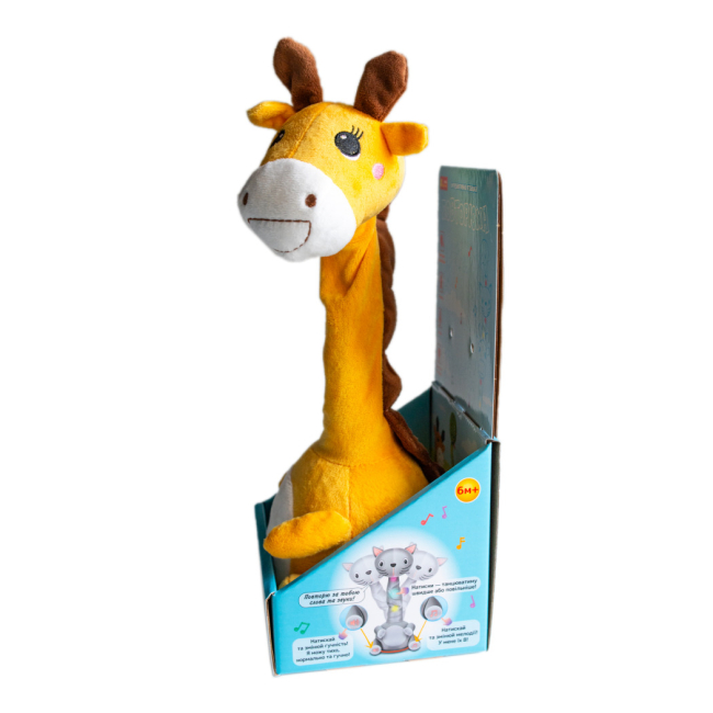 М'які тварини - Інтерактивна іграшка Ranok Creative Повторюха Жираф (10100761У)#3