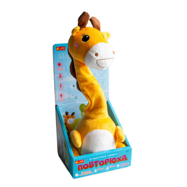 М'які тварини - Інтерактивна іграшка Ranok Creative Повторюха Жираф (10100761У)#4
