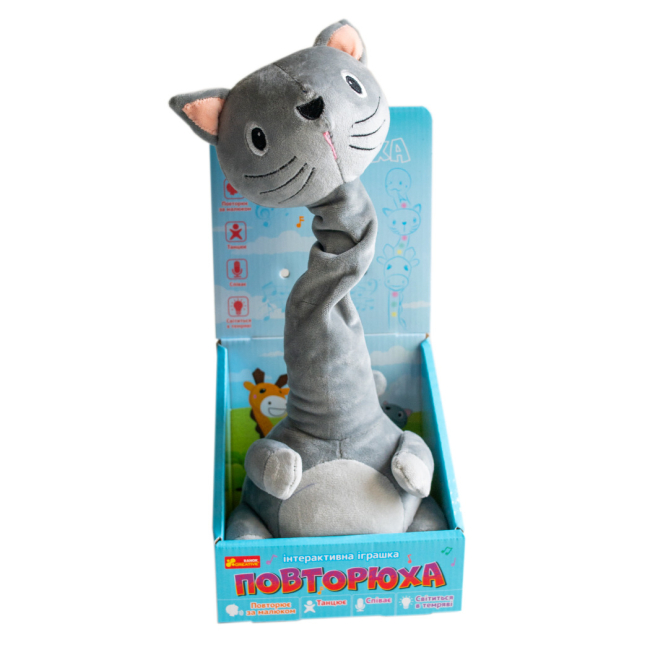 М'які тварини - Інтерактивна іграшка Ranok Creative Повторюха Кіт (10100755У)#2