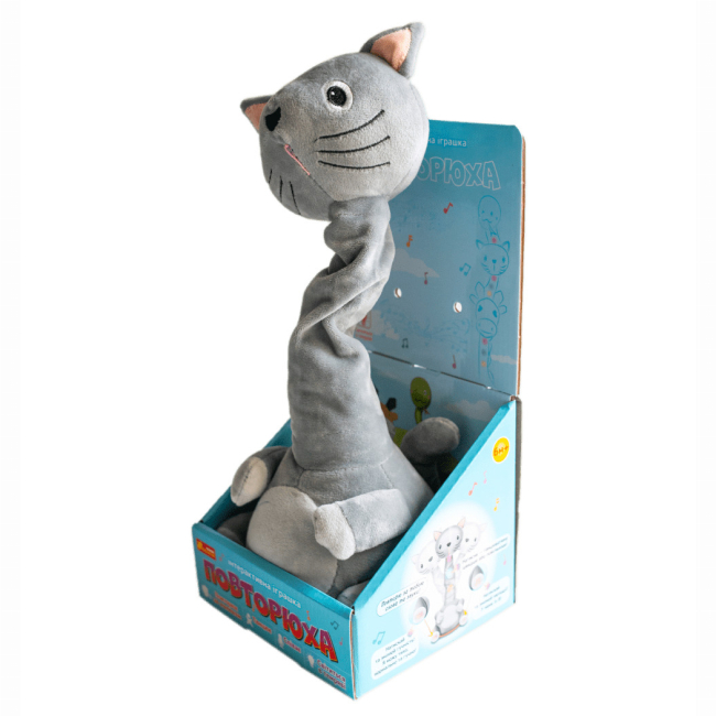 М'які тварини - Інтерактивна іграшка Ranok Creative Повторюха Кіт (10100755У)#3