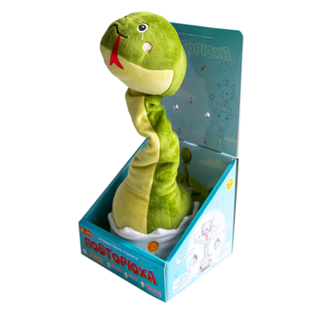 М'які тварини - Інтерактивна іграшка Ranok Creative Повторюха Змія (10100760У)#4