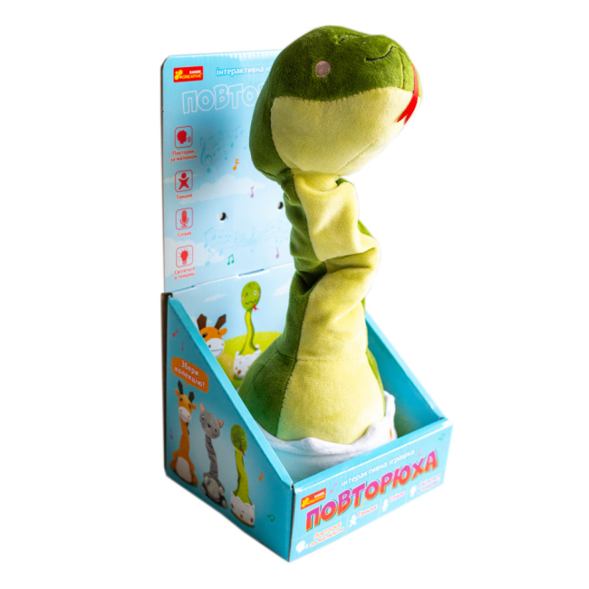 М'які тварини - Інтерактивна іграшка Ranok Creative Повторюха Змія (10100760У)#5