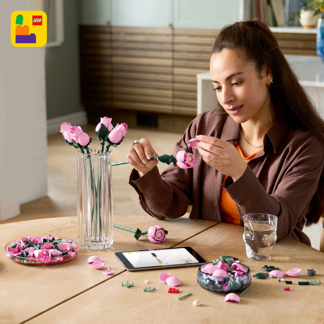 Конструкторы LEGO - Конструктор LEGO Botanicals Букет розовых роз (10374)#8