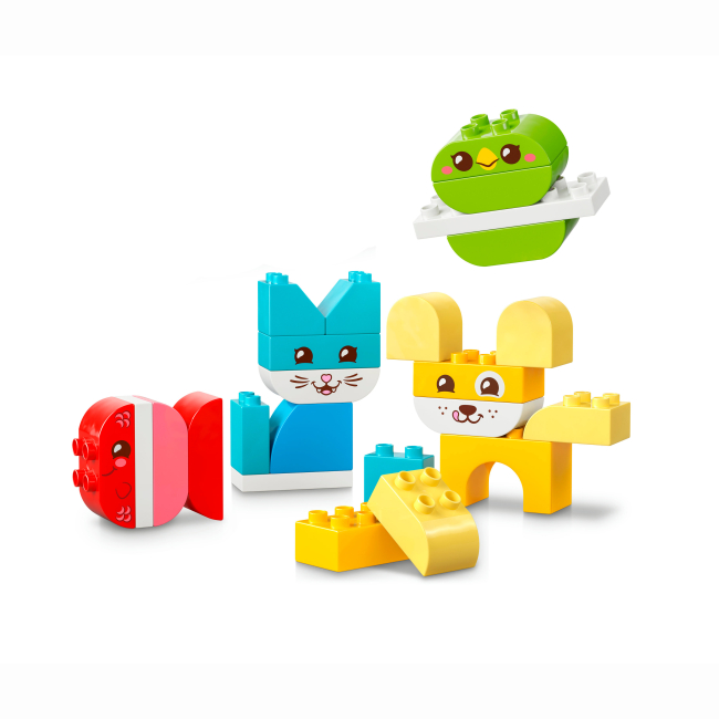 Конструкторы LEGO - Конструктор LEGO DUPLO My First Очаровательные творческие домашние питомцы 3 в 1 (10477)#2