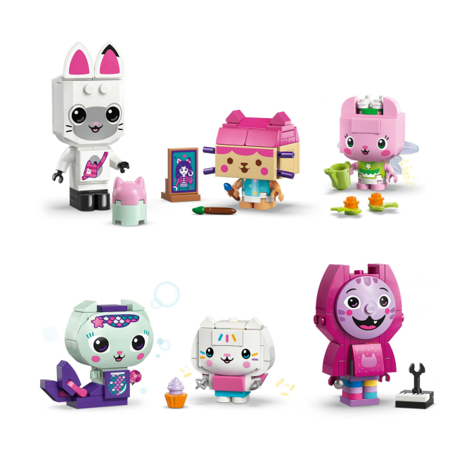 Конструкторы LEGO - Конструктор LEGO Gabby's Dollhouse Друзья-кошки Габби из кубиков (11215)#5