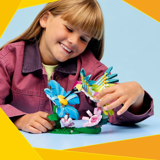 Конструктори LEGO - Конструктор LEGO Creator Дикі тварини: барвистий колібрі (31384)#6