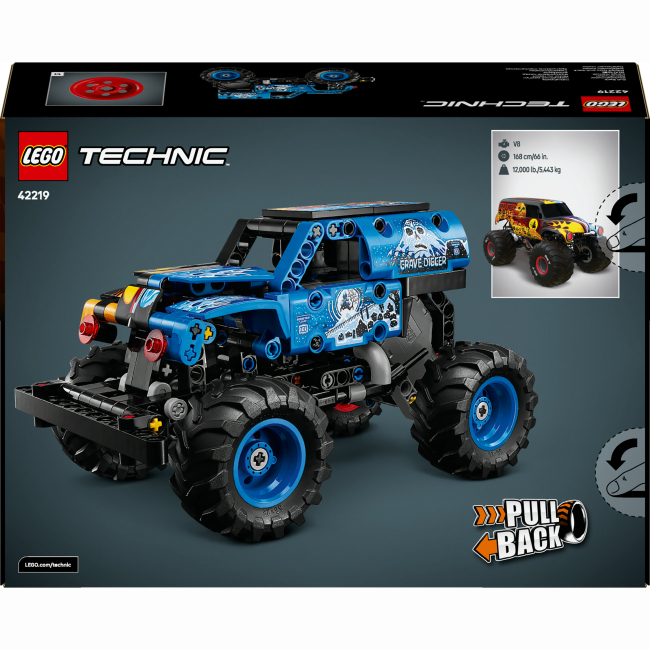 Конструкторы LEGO - Конструктор LEGO Technic Monster Jam Grave Digger Огонь и лед (42219)#3
