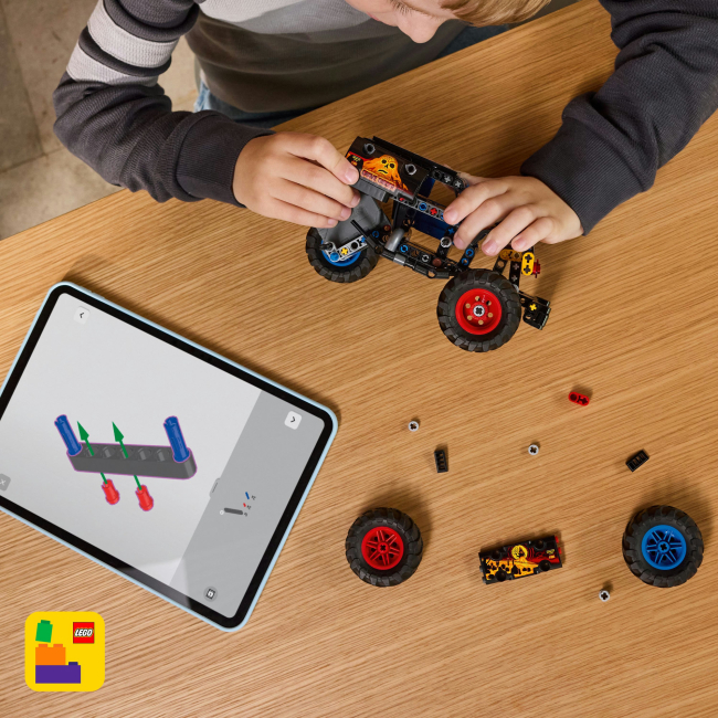 Конструкторы LEGO - Конструктор LEGO Technic Monster Jam Grave Digger Огонь и лед (42219)#8