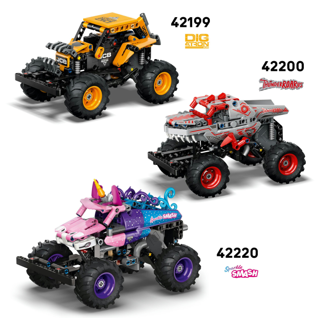 Конструкторы LEGO - Конструктор LEGO Technic Monster Jam Grave Digger Огонь и лед (42219)#9