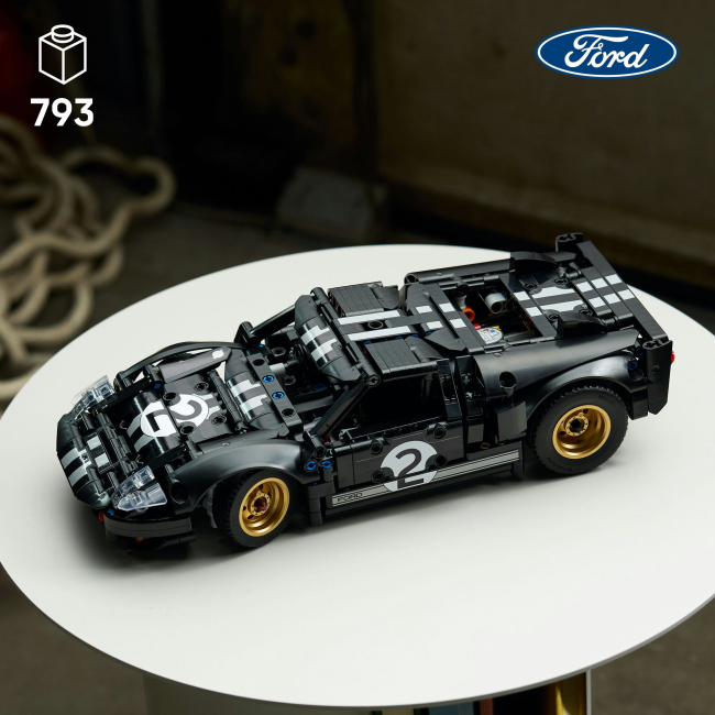 Конструкторы LEGO - Конструктор LEGO Technic Автомобиль для гонки Ford GT40 MKII 1966 года (42223)#4