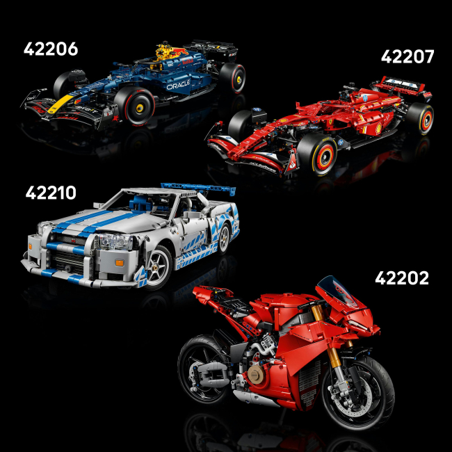 Конструкторы LEGO - Конструктор LEGO Technic Автомобиль для гонки Ford GT40 MKII 1966 года (42223)#9