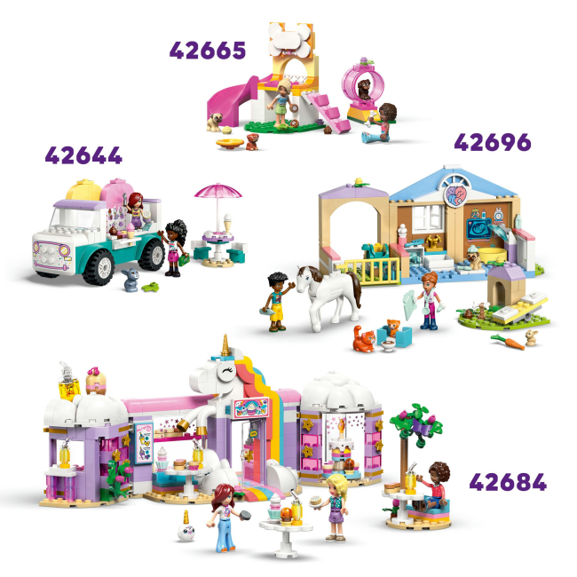 Конструкторы LEGO - Конструктор LEGO Friends Автомобиль для доставки тортов с единорогами (42675)#9
