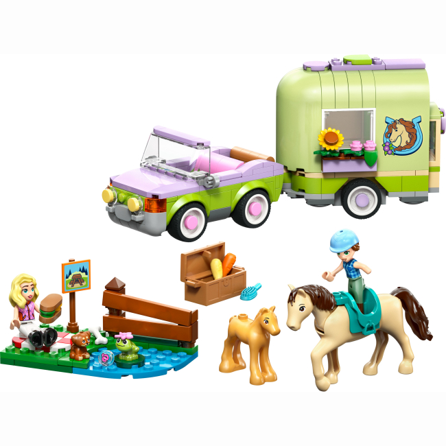 Конструкторы LEGO - Конструктор LEGO Friends Прицеп для лошади и жеребенка (42695)#2