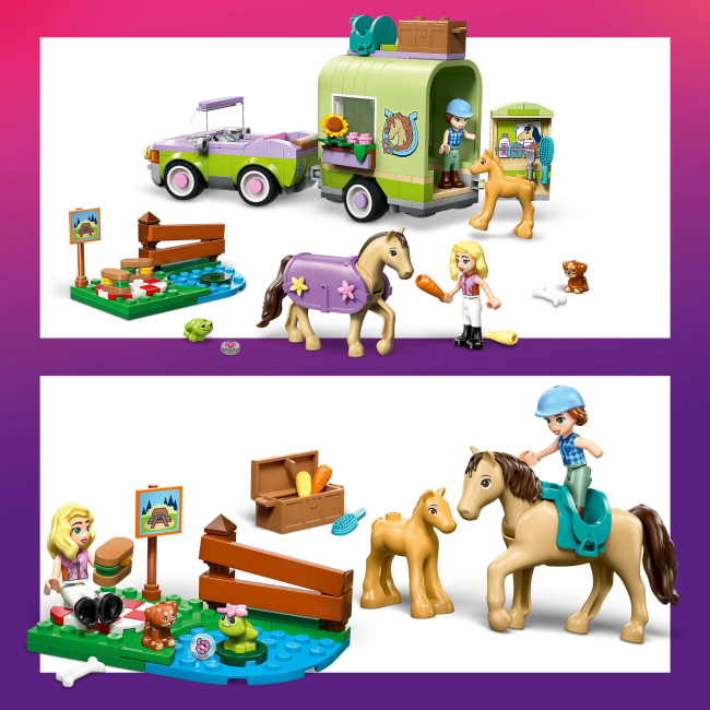 Конструкторы LEGO - Конструктор LEGO Friends Прицеп для лошади и жеребенка (42695)#6