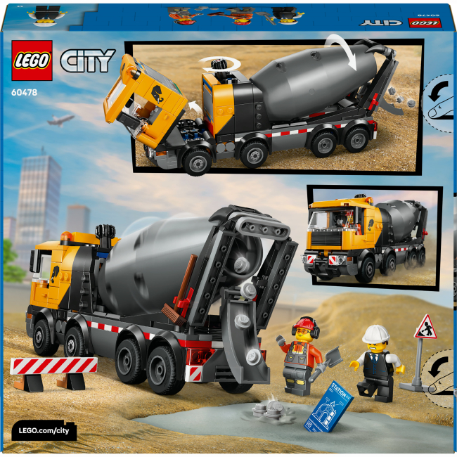 Конструкторы LEGO - Конструктор LEGO City Бетоносмеситель (60478)#3