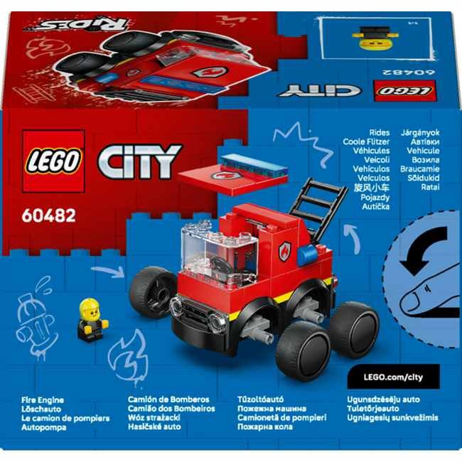 Конструкторы LEGO - Конструктор LEGO City Автомобили — Пожарная машина (60482)#3