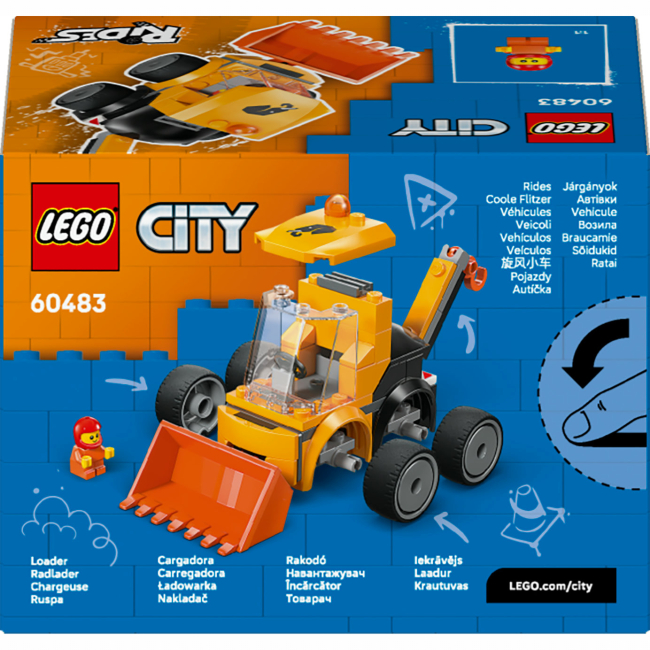 Конструкторы LEGO - Конструктор LEGO City Автомобили — Строительный погрузчик (60483)#3
