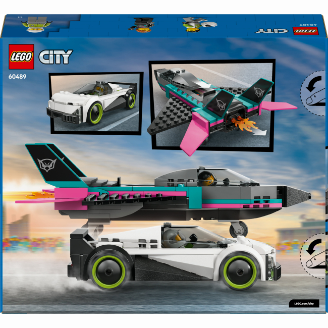 Конструкторы LEGO - Конструктор LEGO City Реактивный самолет против автомобиля (60489)#3