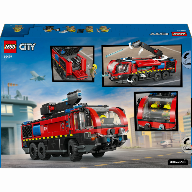 Конструкторы LEGO - Конструктор LEGO City Пожарный грузовик в аэропорту (60499)#3