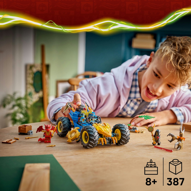 Конструкторы LEGO - Конструктор LEGO NINJAGO Автомобиль-трансформер Джея (71856)#4