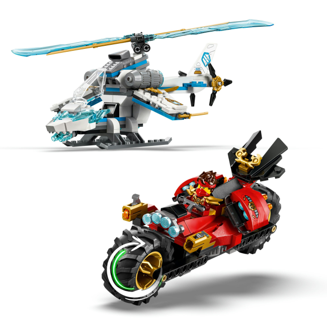 Конструктори LEGO - Конструктор LEGO NINJAGO Автомобільна битва ніндзя біля будинку на дереві (71857)#5