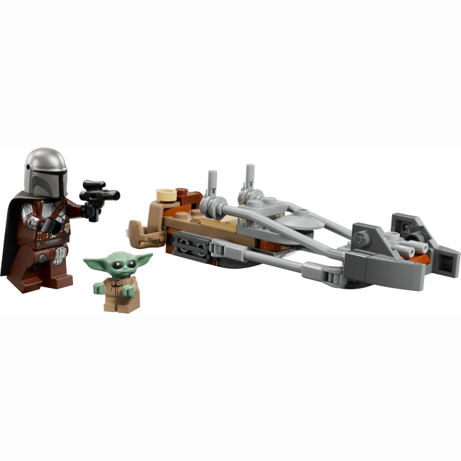 Конструкторы LEGO - Конструктор LEGO Star Wars Скоростной мотоцикл Мандалорца и Грогу (75436)#2
